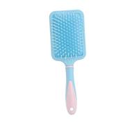 Mikikit Peigne à Cheveux Peigne Plat pour Cheveux Bouclés et Démêlés Brosse de Massage Bleu