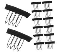Mikikit Peigne à Perruque Acier Inoxydable avec Clips pour Bonnets de Postiche Accessoires Pratiques et Durables pour Types de Cheveux