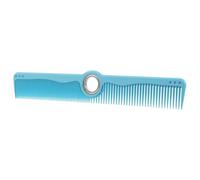Mikikit Peigne de Coiffure Professionnel Rotatif avec Axe, Denture Fine en Tpr Bleu, Nettoyage Facile pour Salon de Coiffure et Barbier