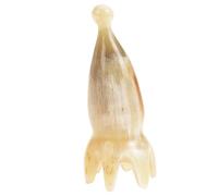 Mikikit Peigne de Massage Corne de Bœuf pour Chevelu Stimule la Circulation Sanguine Soulage les Tensions Détente Corps et Visage Antipelliculaire et Lissant