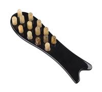 Mikikit Peigne De Massage En Corne Naturelle Pour Chevelu, Outil Multifonction Pour Détente Et Circulation, Pour Usage Personnel Ou Offrande