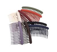 Mikikit Peignes à Cheveux à La Française Décoratifs Mats 8 Pièces Multicolores Petite Taille Maintien Ferme Pour Femmes Frange Latérale Usage Quotidien Et Fêtes