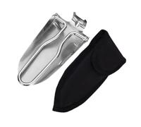 Mikikit Pelle Pliante Acier Inoxydable Portable pour Camping Jardinage et Randonnée Mini Outil Multifonction Léger avec Poignée Ergonomique pour Creuser et Planter Extérieur