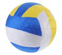 Mikikit Peluche Volley-Ball Réaliste Diamètre 22 CM Ballon de Sport Doux en Tissu et Coton PP Décoration Légère pour Garçon et Filles Présent D’Anniversaire Fille Garçon Sportif