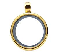 Mikikit Pendentif Double Face Acier Inoxydable et Verre Boîte à Photo Ouvrable pour Fabrication de Bijoux DIY Charme Photo et Rouille Accessoire pour Colliers et Porte Clés