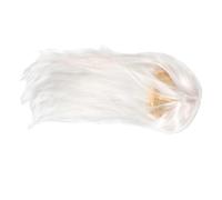 Mikikit Perruque de Cosplay Homme Cheveux Longs et Lisses Costume Hanfu Perruque Blanche Haute Température Accessoire Traditionnel pour Événements Cosplay