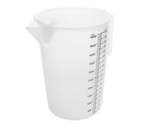 Mikikit Pichet Doseur En Plastique Transparent Avec Couvercle, Cylindre Gradué Précis De 5 L Pour Préparation De Boissons Liquides, Gadget De Cuisine