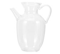 Mikikit Pichet Verre pour Eau Froide et Lait Design Ergonomique avec Couvercle Résistant Au Froid pour Maison et Restaurant