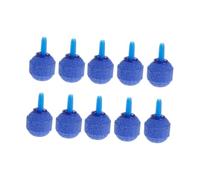 Mikikit Pierre à Air Diffuseur à Bulles pour Aquarium Minérale en Lot de 10 Sphériques 20 Mm Bleu pour Pompe Aquarium Poissons Aquatiques