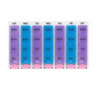 Mikikit Pilulier Semaine 28 Compartiments Détachable, Boîte Pilules en Plastique Portable, Organisateur Remède Compact pour Rangement Extérieur et Usage Quotidien