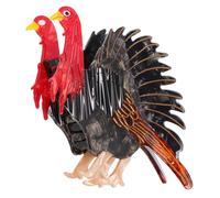 Mikikit Pince à Cheveux Cloque Coq Décorative Taille Moyenne Maintien Antidérapant Femmes Cheveux Épais Bureau Sortie Acessórios Coiffure