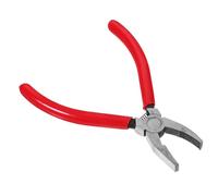 Mikikit Pince Brise-Verre 15 Cm Molette Courbée en Acier Et Caoutchouc, Outil Sécurisé pour Vitraux, Mosaïques Et Découpe du Verre, Pince à Course Professionnelle pour Travaux De Verre