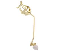 Mikikit Pince pour Cor d'Harmonie Dorée Pince Blanche Support de Partition Portable pour Trompette et Saxophone Accessoires pour Fanfare et Orchestre Réglable et Résistant aux