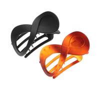 Mikikit Pinces à Cheveux 8 Formes en Plastique 2pcs pour Femmes, Accessoires Polyvalents et Simples à Utiliser, pour Cheveux Épais et Coiffures Élégantes