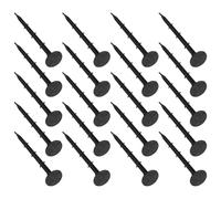 Mikikit Piquets de Fixation en Plastique Noir Support Stable et Prévention du Détachement Lot de 100 pour Camping et Extérieur pour Tentes et Jardins