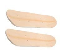 Mikikit Planche de Skateboard DIY 60 Cm Double Face en Bois Naturel, Petit Skateboard Vierge à Dessiner pour Garçon et Filles, Kit Créatif 2 Pièces, Matériel Artistique pour Maternelle