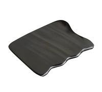 Mikikit Plaque de Massage Outil Multifonction en Corne Naturelle Noire Ondulée pour Grattage Visage et Réflexologie Adapté pour Salon et Maison