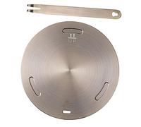 Mikikit Plaque Diffuseur de Chaleur pour Cuisinière à Induction Acier Inoxydable Adaptateur 30 CM Accessoire Cuisine pour Électriques Gaz