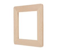 Mikikit Plaque Murale En Bois Massif Carrée, Couverture De Plaque Résistante Et Décorative, Design Nordique Simple, Protection Pour Interrupteur Compatible 8,6x8,6 Cm, Pour Chambre Et
