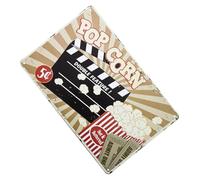 Mikikit Plaque Murale Vintage en Métal 27 CM Panneau Décoratif Rétro pour Salon Bar et Restaurant Affiche Publicitaire Vintage en Métal Décoration Murale Artistique et Originale