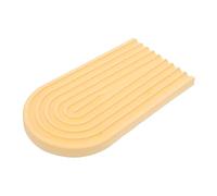 Mikikit Plateau De Rangement Décoratif Plâtre pour Aliments Modèle Et Arqué Teinte Peau Assiette De Collation pour Décoration De Table Et Harmonie Intérieure