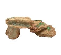 Mikikit Plateforme Escalade Résine pour Reptiles Cachette et Décor Naturel pour Terrarium de Tortues Abri Réaliste pour Habitat de Reptiles