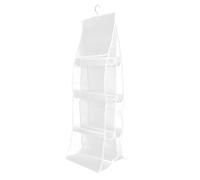 Mikikit Pochette de Rangement Suspendue Protection Anti-poussière à Plusieurs Couches en Filet Transparent, Organisateur Main Pratique et Gain de Place pour Porte