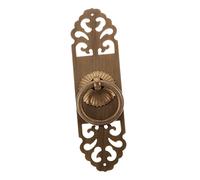 Mikikit Poignée de Porte Intérieure Cuivre Antique Style Chinois Vintage pour Armoire Tiroir Placard et Meuble avec Installation Facile