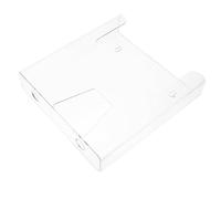 Mikikit Porte-brochures Mural en Acrylique Transparent, Présentoir de Brochures de Bureau Compact, Organiseur de Flyers pour Documents et Prospectus, Étagère Murale Silver pour Espace