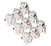 Mikikit Porte-Clés Boîte à Souvenirs Transparente pour Poils D’Animal 9 Pièces Rangement Commémoratif pour Poils de Chien et Chat Accessoire Léger et Portable pour Mémorial Animalier