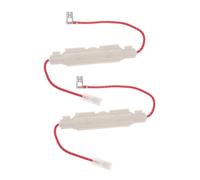 Mikikit Porte-fusible pour Four à Micro-ondes 5kv 0,85a Fusible Haute Tension 2pcs Plastique Blanc Remplacement Facile à Installer pour Micro-ondes