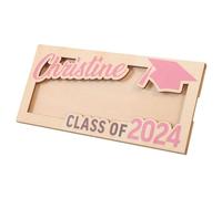 Mikikit Porte-Monnaie de Remise de Diplôme Pochette à Billets Bois Boîte à Billets Organisateur de Portable Rangement pour Espèces