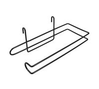 Mikikit Porte-Serviettes en Papier Suspendu nécessités de au-Dessus du Porte-Serviettes de l'armoire Porte-Serviette en Papier de Ferme Support de Serviette Murale Le Fer Noir