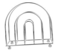 Mikikit Porte-serviettes Papier Fer Forgé Rond Support de Serviette Décoratif Réutilisable pour Table Cuisine Restaurant et Mariage Design Moderne et Pratique Finition Argentée Élégante