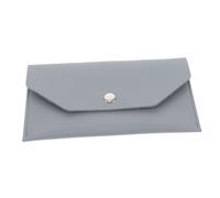 Mikikit Portefeuille en Cuir PU Multifonction Organiseur De Billets Et Porte-Cartes, Petit Portefeuille Long Femme Compact, Format Enveloppe pour Liquide, Usage Quotidien Et Voyage, Couleur Bleu Ciel