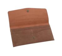 Mikikit Portefeuille en Similicuir Marron Clair Pochettes Multi-Cartes Et Compartiments Sécurisés, Organiseur De Trésorerie Pratique pour Voyages Et Usage Quotidien Unisexe