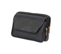 Mikikit Portefeuille Homme Sac Banane Pochette pour Téléphone Portable Portefeuille Zippé Pochette De Sport Voyage Shopping Extérieur