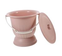 Mikikit Pot de Chambre Antidérapant en Plastique avec Couvercle Urinoir Portable Crachoir Réutilisable pour Usage Domestique Pratique Personnes Âgées 1 Litre