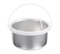 Mikikit Pot pour Cire Épilation en Aluminium Poignée Confortable Contenant à Cire Chauffante Adapté aux Machines de Thérapie