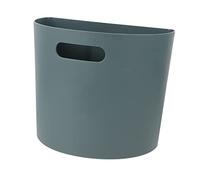 Mikikit Poubelle Murale Suspendue Demi Verte Petite Bac à Déchets Créatif pour Cuisine Salle de Bain Bureau Installation Facile Gain de Place