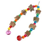 Mikikit pour Perroquet Suspendu en Corde de Coton Clochettes 8.27X3.94X1.18 Pouces pour Cage Oiseau Stimulant Activité Physique et Mentale