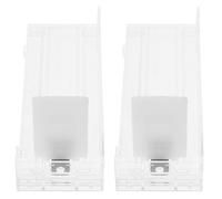 Mikikit Présentoir à Cigarettes à Poussoir Automatique 2 Pièces Transparent Capacité 6 Paquets par Côté pour Magasins et Bureaux