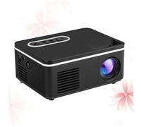 Mikikit Projecteur LED Portable Lumineux Multimédia Compact et Léger Machine de Projection Multifonction Compatible USB Disque Dur Ordinateur DVD Usage Personnel Noir