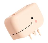 Mikikit Protection de Robinet Silicone Forme de Baleine Couvre Embout Sécurisé pour Garçon Fille Protège Mitigeur Chocs pour Salle de Bain Couleur Abricot