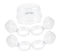 Mikikit Protections de Boutons de Cuisinière à Gaz Installation Clip Facile en Plastique Noir Lot de 5 Sécurité des Garçon et Filles Cuisine