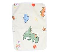 Mikikit Protège Matelas Imperméable Garçon Fille Alèse Lavable et Respirante pour Garçon Fille Coussin Lit Urine avec Motif Dinosaure Protection Naissance