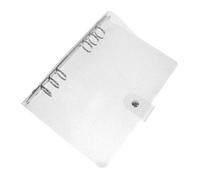 Mikikit Protège Notebook PVC Transparent Couverture Six Anneaux Étanche et Résistante pour à Mobiles pour Journal de Voyage et Usage