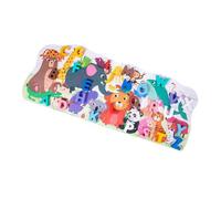 Mikikit Puzzle Éducatif Bois pour Garçon Fille avec Animaux et Dessins Jeu Encastrement Montessori pour Éveil Apprentissage des Lettres et Développement des Capacités Pédagogique pour