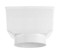 Mikikit Pvc Rain Downspout Part Raccord de de Gouttière de Toit Blanc, Accessoire de Gouttière pour Eaux Pluviales, pour Prévenir les Dégâts D'eau et Améliorer la Performance