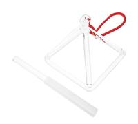 Mikikit Pyramide avec Maillet Chantante 4 Pouces en de Quartz Ornement de Musicothérapie Améliore des Ondes Sonores pour